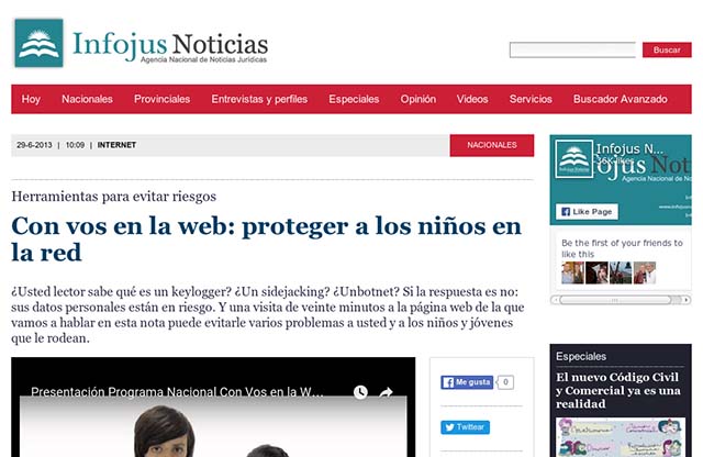 Publicación original por Infojus Noticias