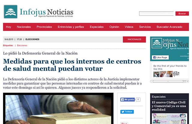 Publicación original por Infojus Noticias