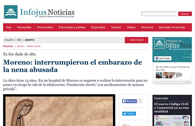 Publicación original por Infojus Noticias