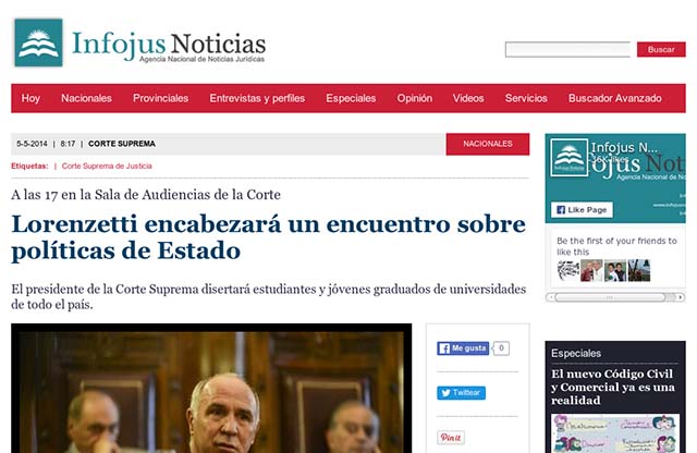 Publicación original por Infojus Noticias