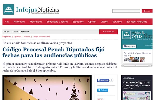 Publicación original por Infojus Noticias
