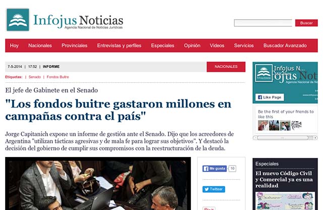 Publicación original por Infojus Noticias