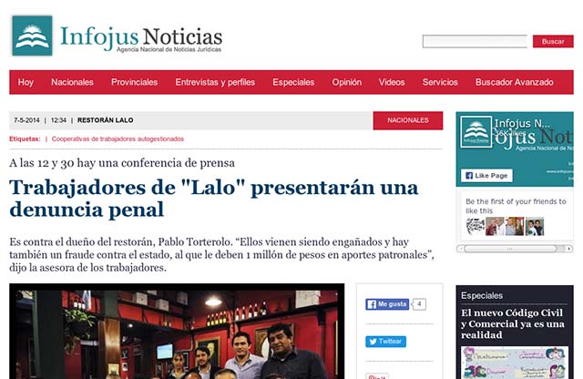 Publicación original por Infojus Noticias