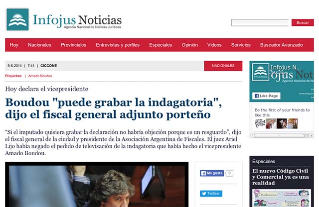 Publicación original por Infojus Noticias