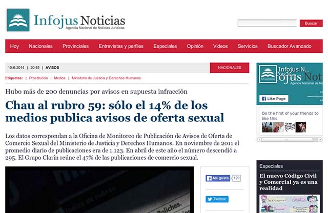 Publicación original por Infojus Noticias
