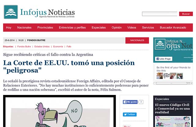 Publicación original por Infojus Noticias