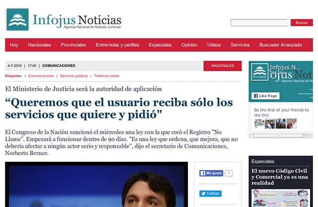 Publicación original por Infojus Noticias