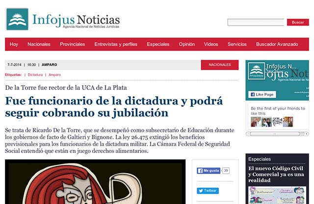 Publicación original por Infojus Noticias
