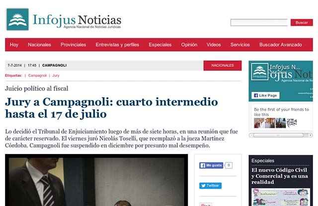 Publicación original por Infojus Noticias