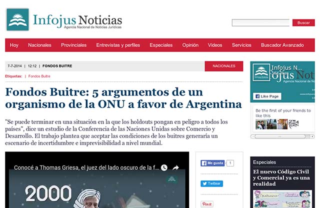 Publicación original por Infojus Noticias