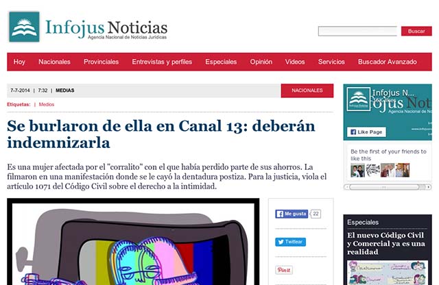Publicación original por Infojus Noticias