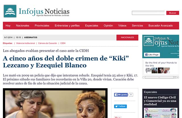 Publicación original por Infojus Noticias