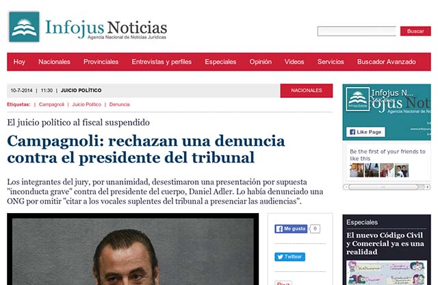 Publicación original por Infojus Noticias