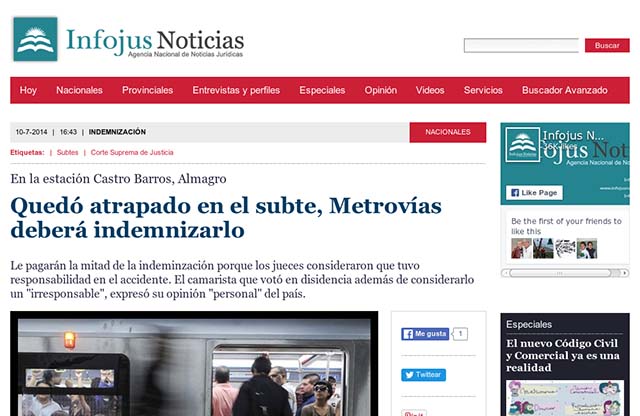 Publicación original por Infojus Noticias