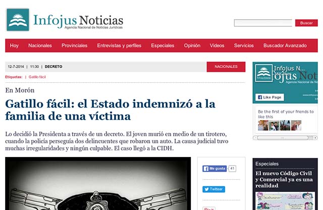 Publicación original por Infojus Noticias
