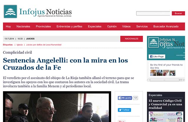 Publicación original por Infojus Noticias