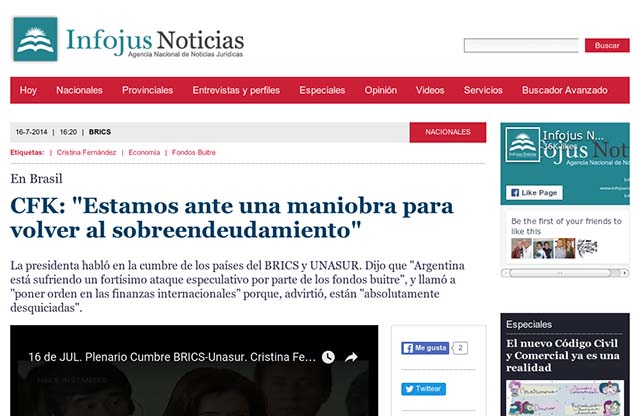 Publicación original por Infojus Noticias