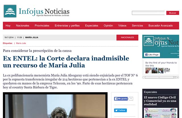Publicación original por Infojus Noticias