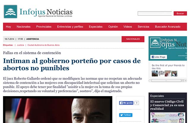 Publicación original por Infojus Noticias