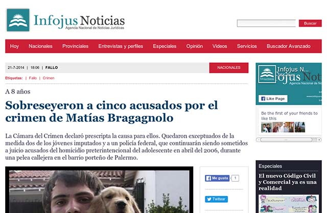 Publicación original por Infojus Noticias