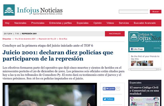 Publicación original por Infojus Noticias