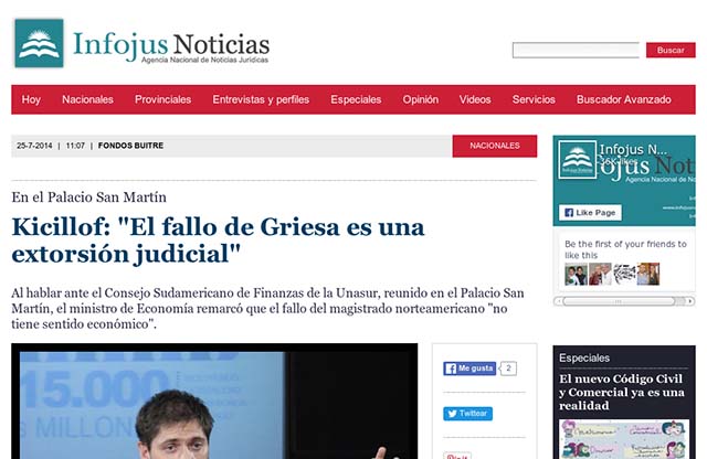 Publicación original por Infojus Noticias