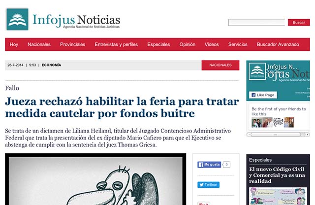 Publicación original por Infojus Noticias