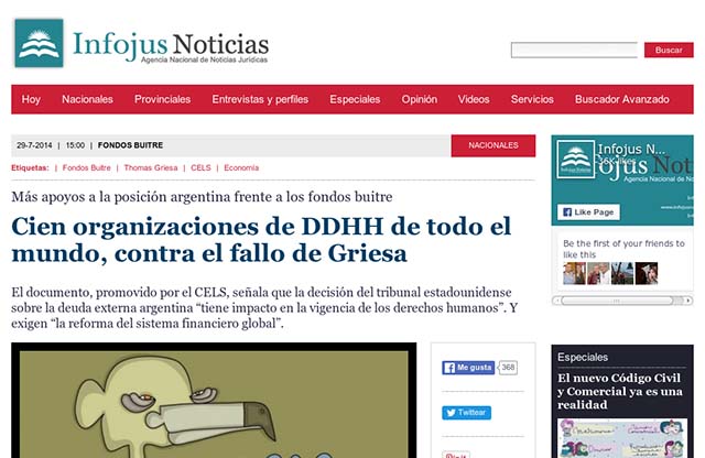 Publicación original por Infojus Noticias