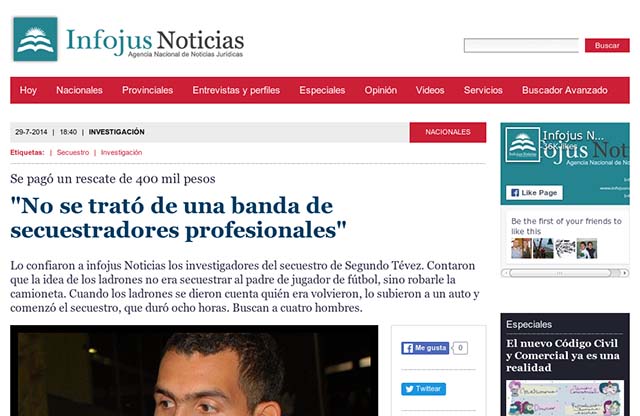 Publicación original por Infojus Noticias