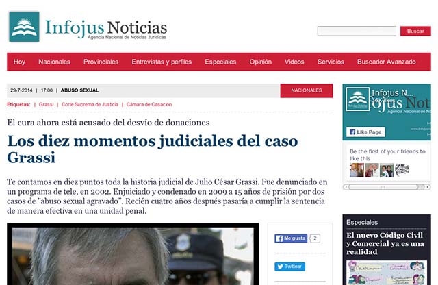 Publicación original por Infojus Noticias