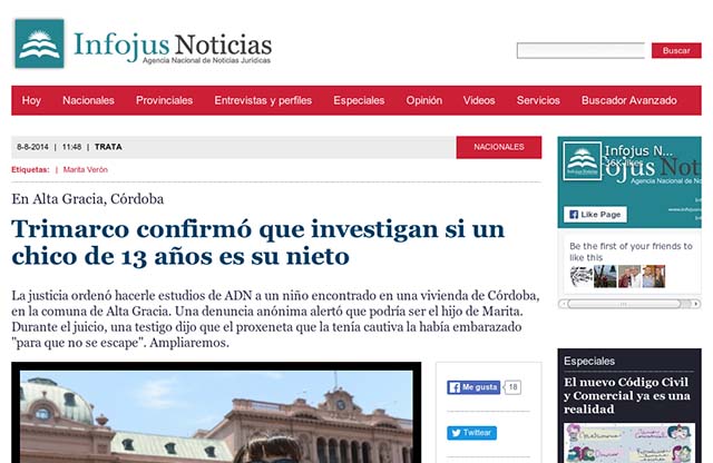 Publicación original por Infojus Noticias