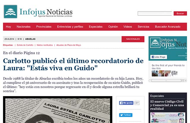 Publicación original por Infojus Noticias