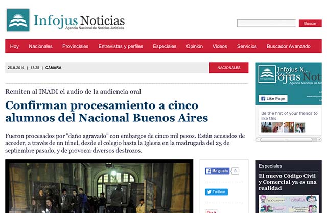 Publicación original por Infojus Noticias