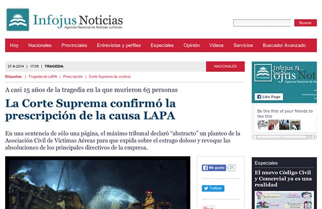 Publicación original por Infojus Noticias
