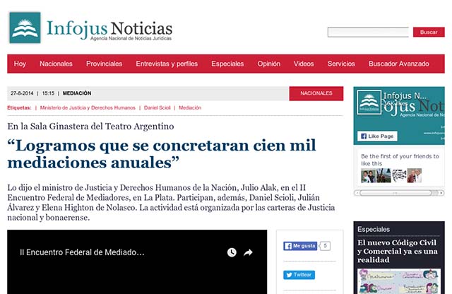 Publicación original por Infojus Noticias