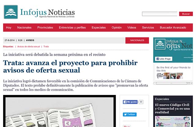 Publicación original por Infojus Noticias