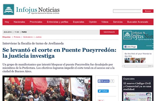 Publicación original por Infojus Noticias