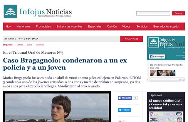 Publicación original por Infojus Noticias