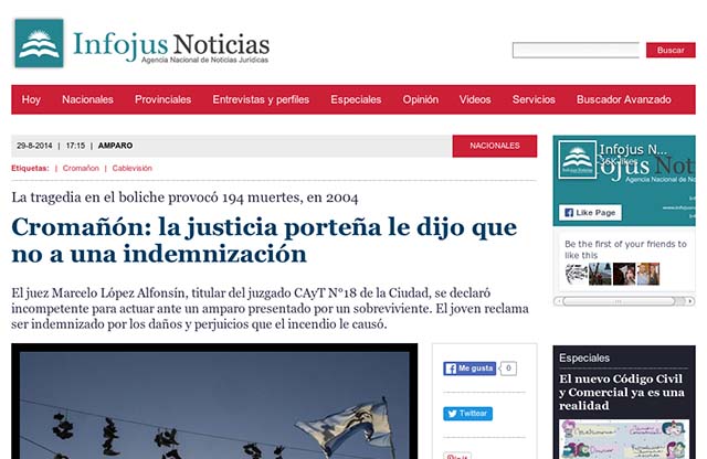 Publicación original por Infojus Noticias