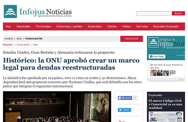 Publicación original por Infojus Noticias