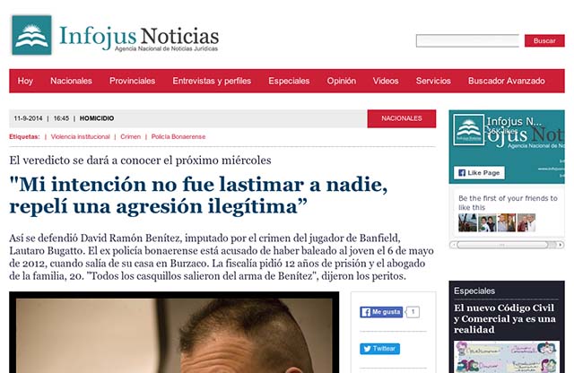 Publicación original por Infojus Noticias