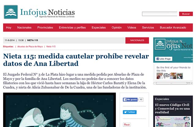 Publicación original por Infojus Noticias