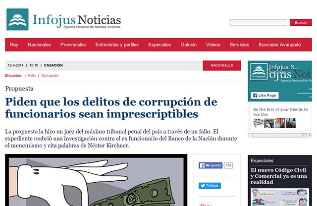 Publicación original por Infojus Noticias