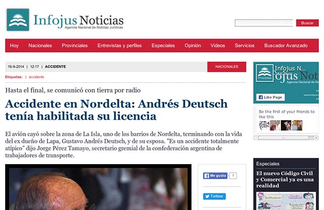 Publicación original por Infojus Noticias