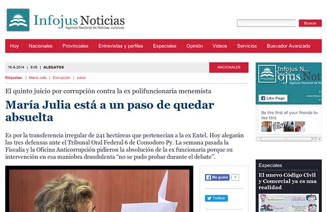 Publicación original por Infojus Noticias