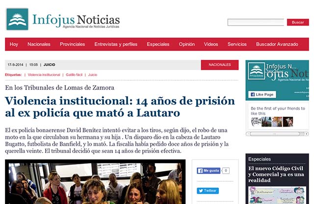 Publicación original por Infojus Noticias
