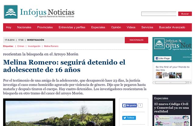 Publicación original por Infojus Noticias