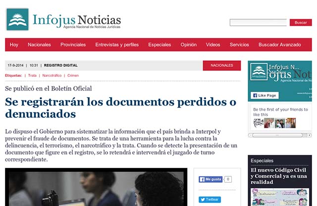 Publicación original por Infojus Noticias