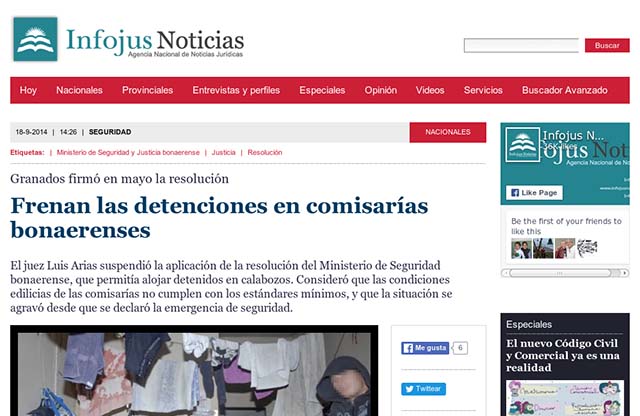 Publicación original por Infojus Noticias