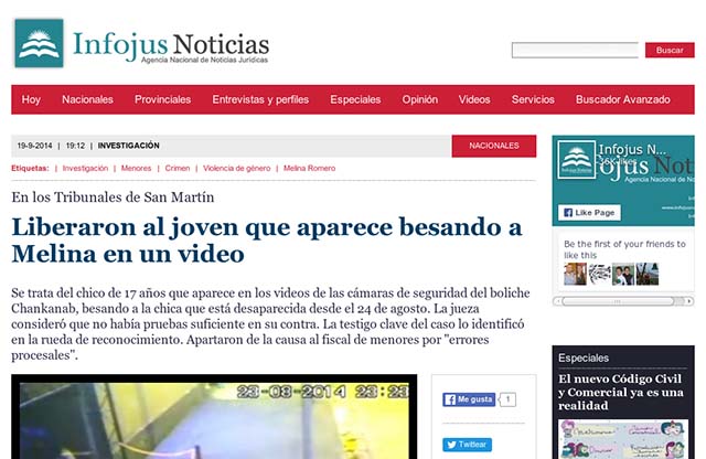 Publicación original por Infojus Noticias